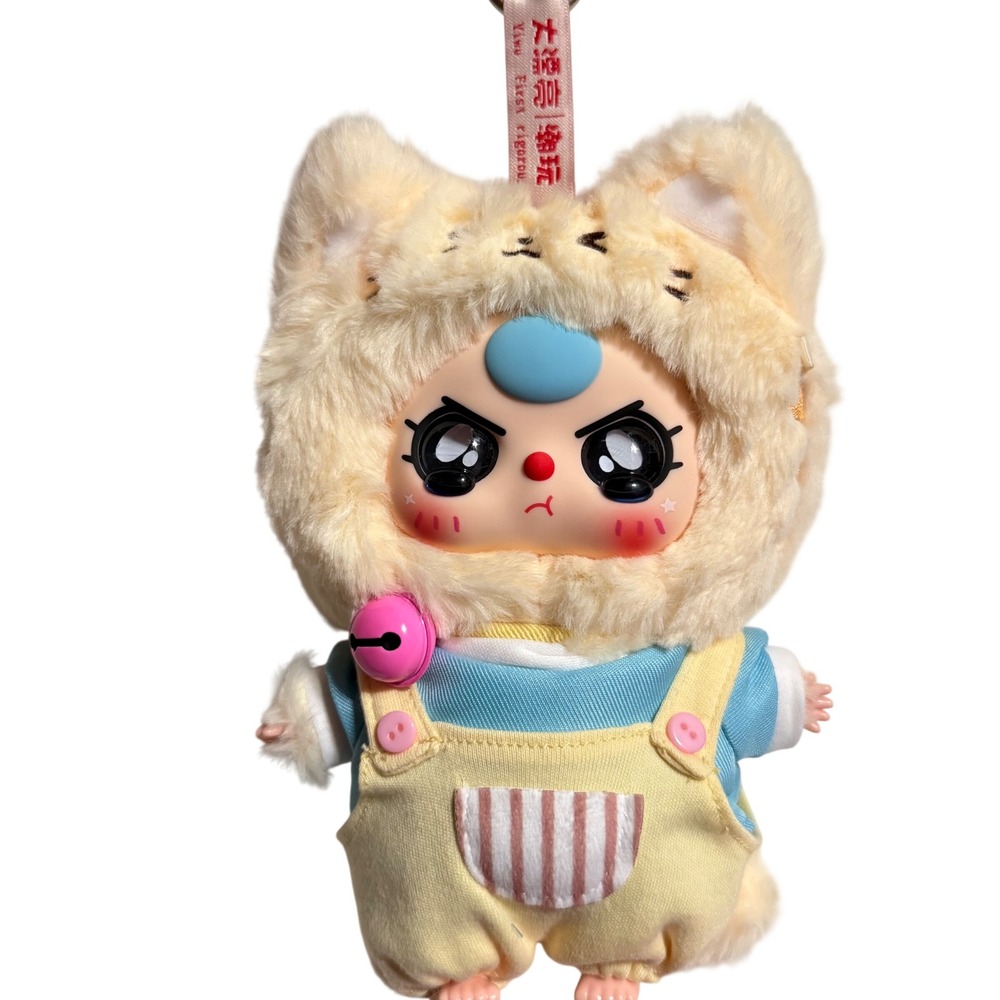 Baby Three Kitten Wardrobe Blind Box Plush Art Toy Keychain Crying Cream Kawaii